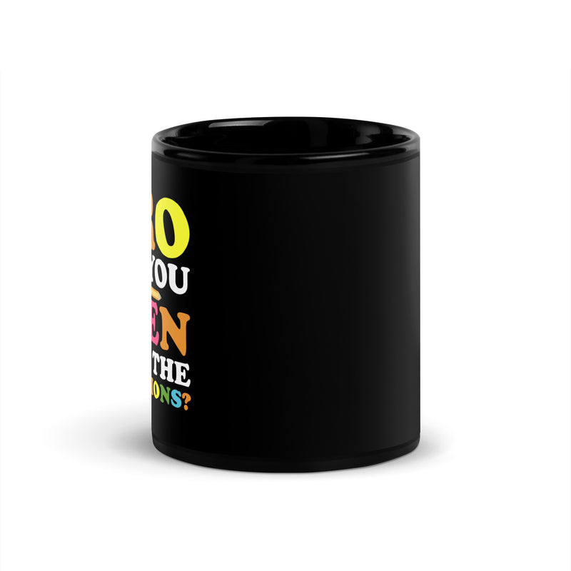 DID YOU EVEN READ? Black Glossy Mug