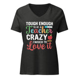 CRAZY ENOUGH TO LOVE IT ! Women’s relaxed v-neck t-shirt