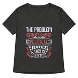 THEY GET ELECTED Women’s relaxed v-neck t-shirt