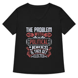 THEY GET ELECTED Women’s relaxed v-neck t-shirt