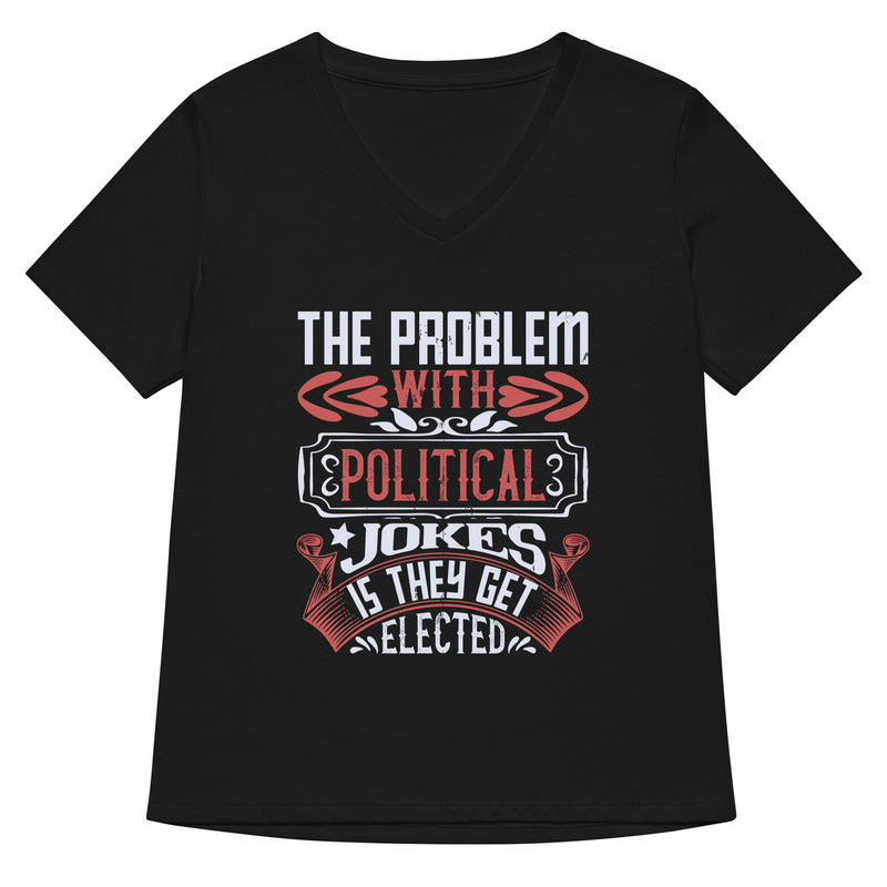 THEY GET ELECTED Women’s relaxed v-neck t-shirt