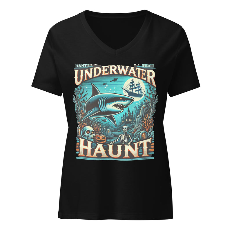 HAUNT Women’s relaxed v-neck t-shirt