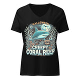 CREEPY CORAL REEF Women’s relaxed v-neck t-shirt